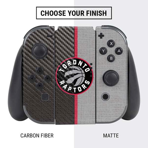 NBA Toronto Raptors Split Canvas Nintendo Switch Bundle Skin
