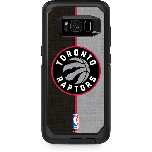 NBA Toronto Raptors Split Canvas Otterbox Commuter Galaxy Skin