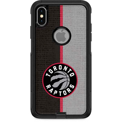 NBA Toronto Raptors Split Canvas Otterbox Commuter iPhone Skin