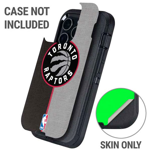 NBA Toronto Raptors Split Canvas Otterbox Defender iPhone Skin