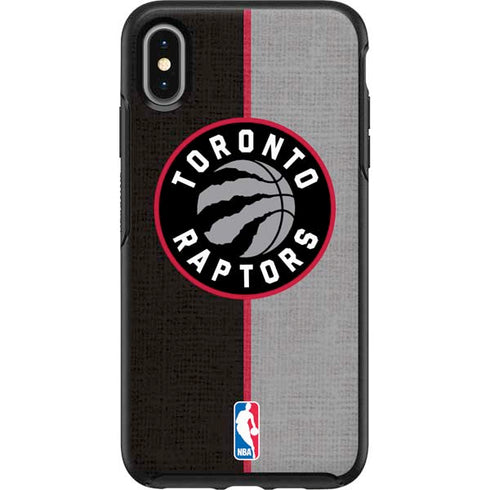 NBA Toronto Raptors Split Canvas Otterbox Symmetry iPhone Skin