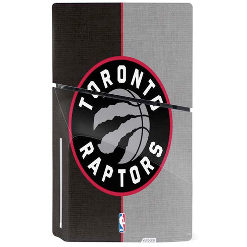 NBA Toronto Raptors Split Canvas PS5 Slim Disk Console Skin