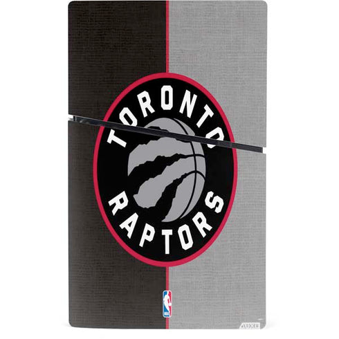 NBA Toronto Raptors Split Canvas PS5 Slim Digital Edition Console Skin