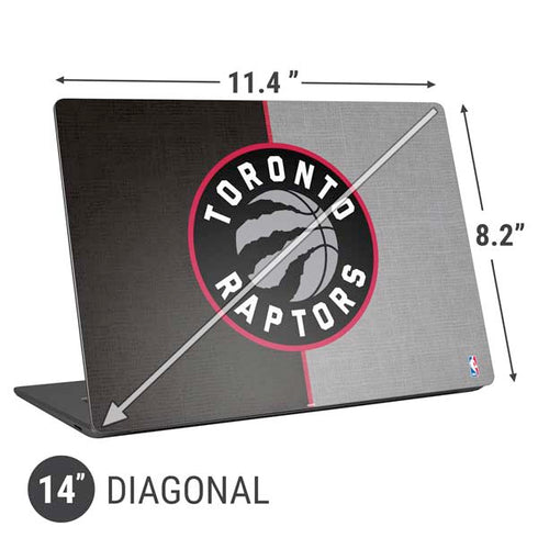 NBA Toronto Raptors Split Canvas Universal Laptop 14in (11.4 x 8.2in) Skin