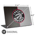NBA Toronto Raptors Split Canvas Universal Laptop 14in (11.4 x 8.2in) Skin