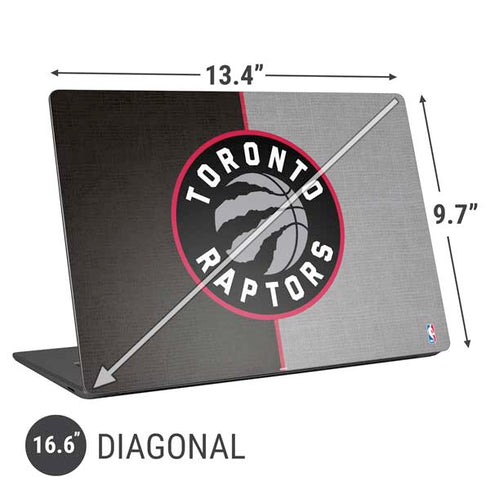 NBA Toronto Raptors Split Canvas Universal Laptop 16.6in (13.4 x 9.7in) Skin