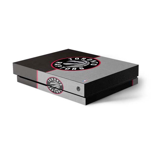 NBA Toronto Raptors Split Canvas Xbox One X Console Skin
