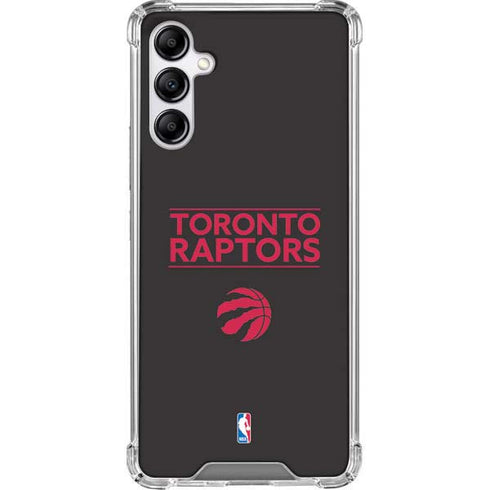 NBA Toronto Raptors Standard - Black Galaxy A14 5G Clear Case