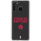 NBA Toronto Raptors Standard - Black Galaxy A21 Clear Case