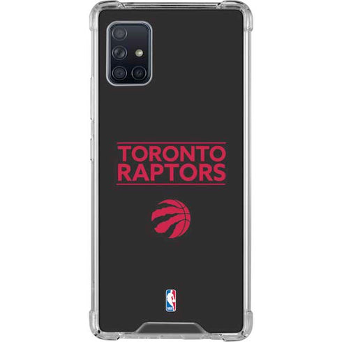 NBA Toronto Raptors Standard - Black Galaxy A51 5G Clear Case