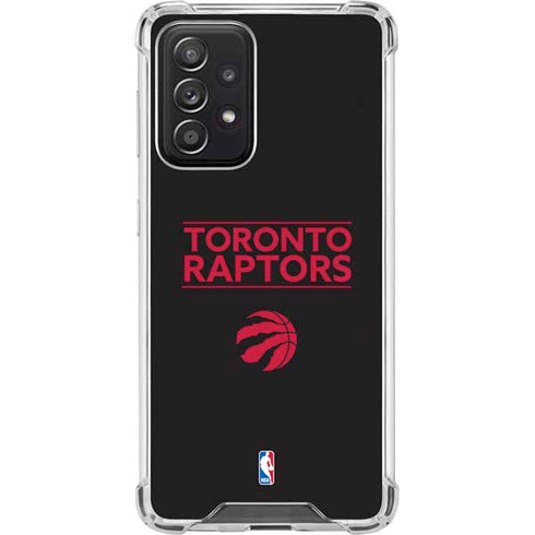 NBA Toronto Raptors Standard - Black Galaxy A52 5G Clear Case