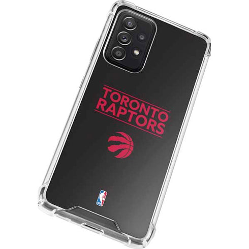 NBA Toronto Raptors Standard - Black Galaxy A52 5G Clear Case