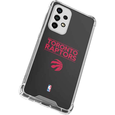 NBA Toronto Raptors Standard - Black Galaxy A53 5G Clear Case
