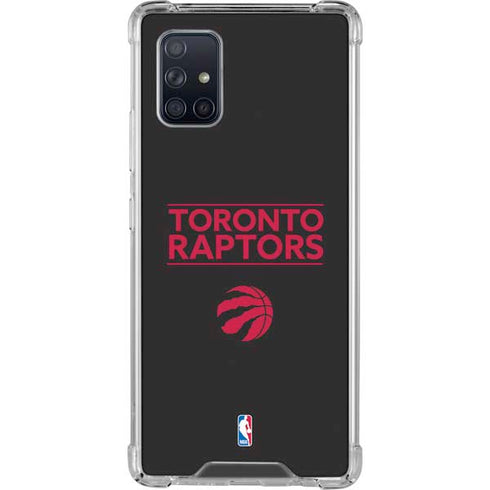 NBA Toronto Raptors Standard - Black Galaxy A71 5G Clear Case