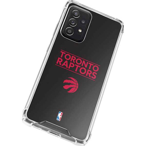 NBA Toronto Raptors Standard - Black Galaxy A72 5G Clear Case