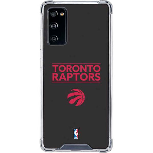 NBA Toronto Raptors Standard - Black Galaxy S20 FE Clear Case
