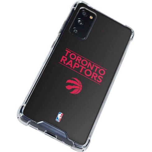 NBA Toronto Raptors Standard - Black Galaxy S20 FE Clear Case