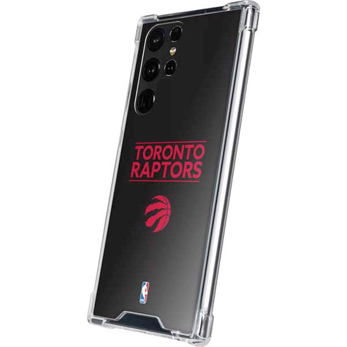 NBA Toronto Raptors Standard - Black Galaxy S22 Ultra Clear Case