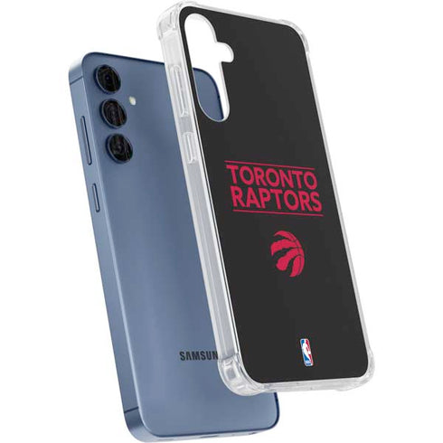 NBA Toronto Raptors Standard - Black Galaxy S24 Clear Case