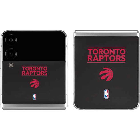 NBA Toronto Raptors Standard - Black Galaxy Z Flip4 5G Skin