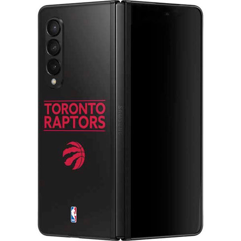NBA Toronto Raptors Standard - Black Galaxy Z Fold3 5G Skin