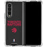 NBA Toronto Raptors Standard - Black Galaxy Z Fold4 5G Clear Case