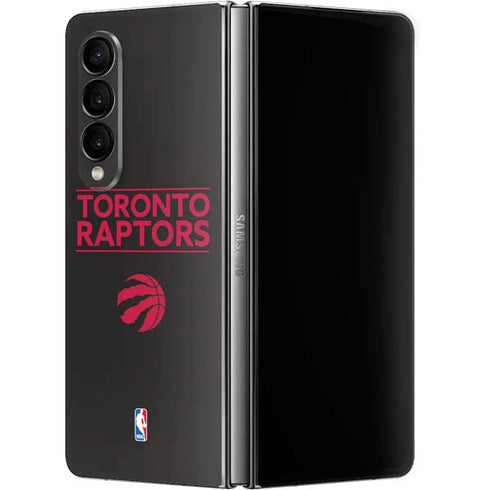 NBA Toronto Raptors Standard - Black Galaxy Z Fold4 5G Skin