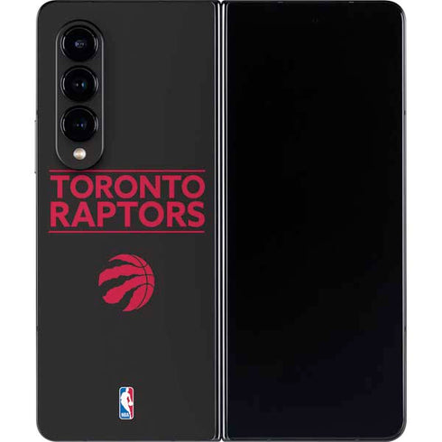 NBA Toronto Raptors Standard - Black Galaxy Z Fold4 5G Skin