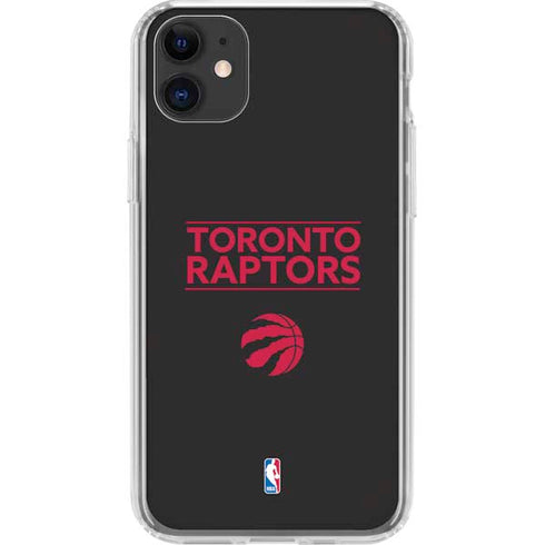 NBA Toronto Raptors Standard - Black iPhone 11 Clear Case