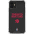NBA Toronto Raptors Standard - Black iPhone 12 Clear Case