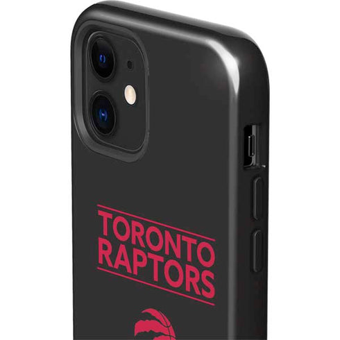 NBA Toronto Raptors Standard - Black iPhone 12 Impact Case