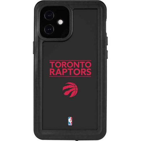 NBA Toronto Raptors Standard - Black iPhone 12 Mini Waterproof Case