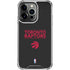 NBA Toronto Raptors Standard - Black iPhone 13 Pro Clear Case