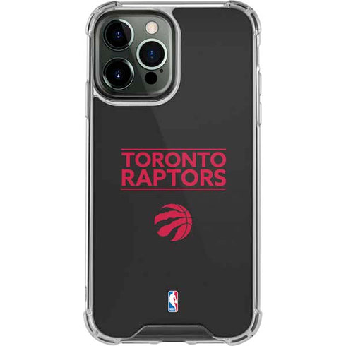 NBA Toronto Raptors Standard - Black iPhone 13 Pro Max Clear Case