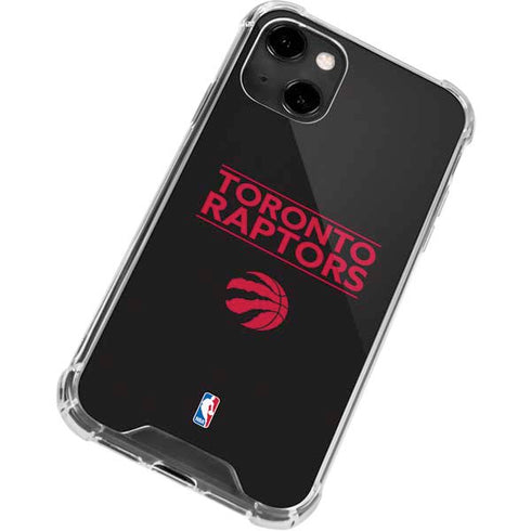 NBA Toronto Raptors Standard - Black iPhone 14 Clear Case