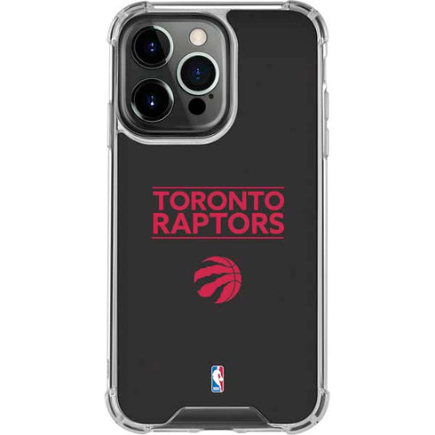 NBA Toronto Raptors Standard - Black iPhone 15 Pro Clear Case