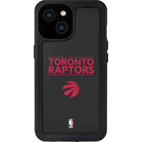 NBA Toronto Raptors Standard - Black iPhone 15 Waterproof Case