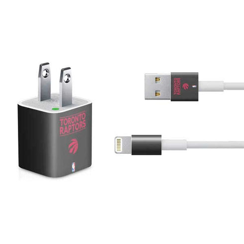 NBA Toronto Raptors Standard - Black iPhone Charger (5W USB) Skin