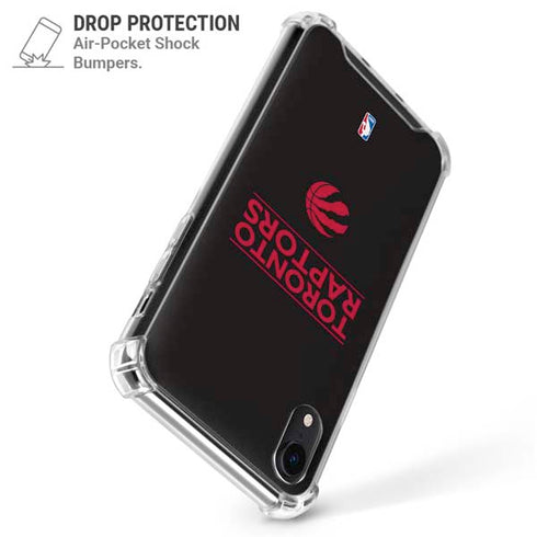 NBA Toronto Raptors Standard - Black iPhone XR Clear Case