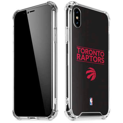 NBA Toronto Raptors Standard - Black iPhone XS Max Clear Case