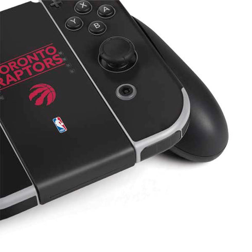 NBA Toronto Raptors Standard - Black Nintendo Switch OLED (2021) Skin
