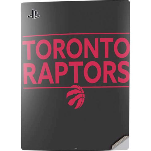 NBA Toronto Raptors Standard - Black PS5 Digital Edition Console Skin