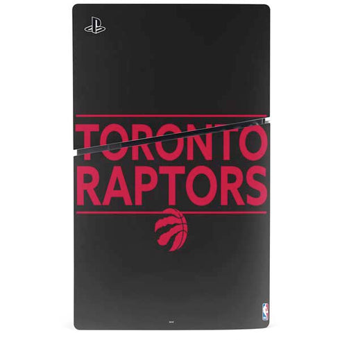 NBA Toronto Raptors Standard - Black PS5 Slim Disk Bundle Skin