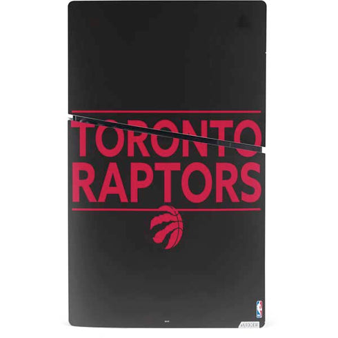 NBA Toronto Raptors Standard - Black PS5 Slim Digital Edition Console Skin