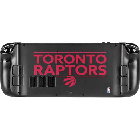 NBA Toronto Raptors Standard - Black Steam Deck Handheld Gaming Computer Skin