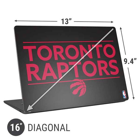 NBA Toronto Raptors Standard - Black Universal Laptop 16in (13 x 9.4in) Skin