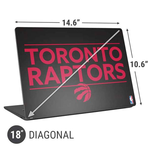 NBA Toronto Raptors Standard - Black Universal Laptop 18in (14.6 x 10.6in) Skin