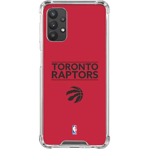 NBA Toronto Raptors Standard - Red Galaxy A32 5G Clear Case