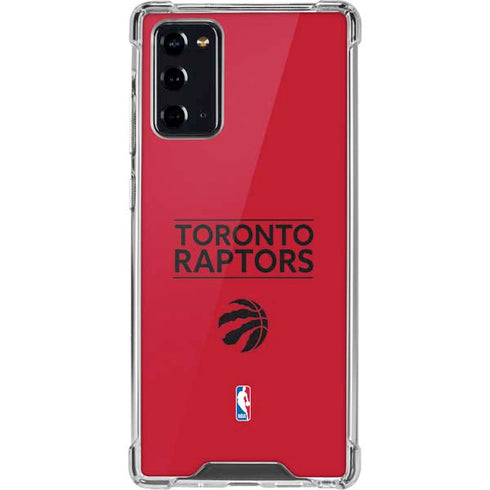 NBA Toronto Raptors Standard - Red Galaxy Note20 5G Clear Case