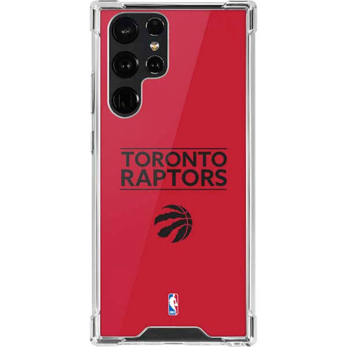 NBA Toronto Raptors Standard - Red Galaxy S22 Ultra Clear Case